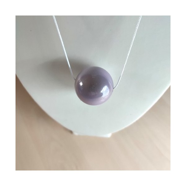 Perle magique en résine mauve clair – vendu à l’unité - Photo n°1