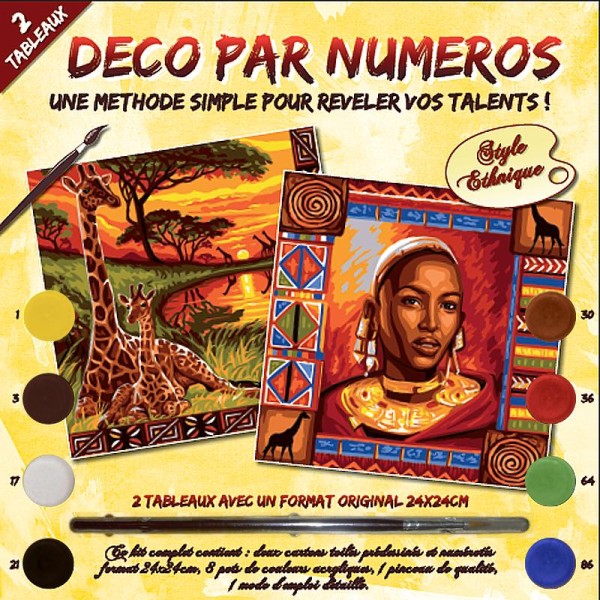 Peinture numérotée - Souvenirs d'Afrique - Photo n°1
