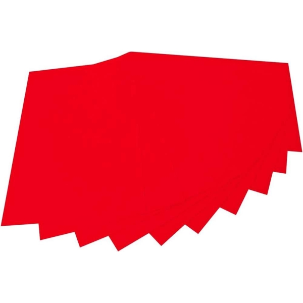 FOLIA - Feutrine de bricolage, (L)200 x (H)300 mm - Rouge vif - Photo n°1