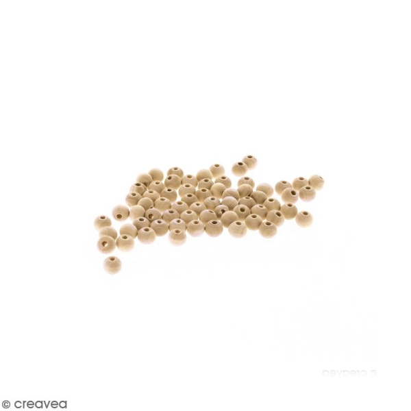 Perles en bois - 5 mm - 150 pcs - Photo n°1