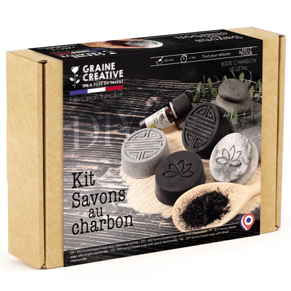Kit DIY Savons - Poudre de charbon - Photo n°1