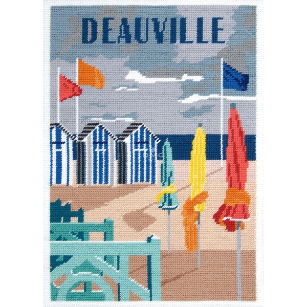 Canevas Pénélope - Deauville - 29,7 x 42 cm - Photo n°1