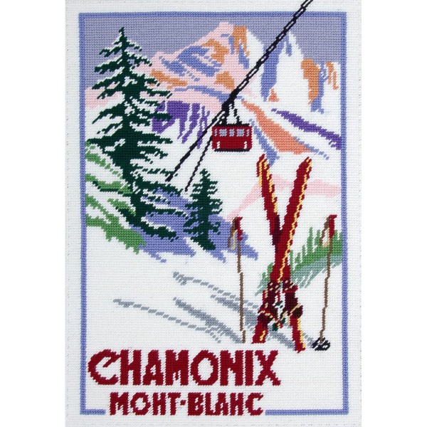 Canevas Pénélope - Chamonix - 29,7 x 42 cm - Photo n°1