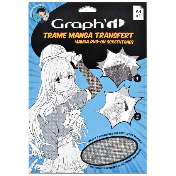 Motif de transfert Manga - Textile - A4 - Photo n°1