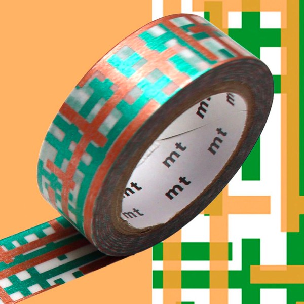 Masking Tape - Motif - Maillage Géométrique - 15 mm - 7 m - Photo n°2