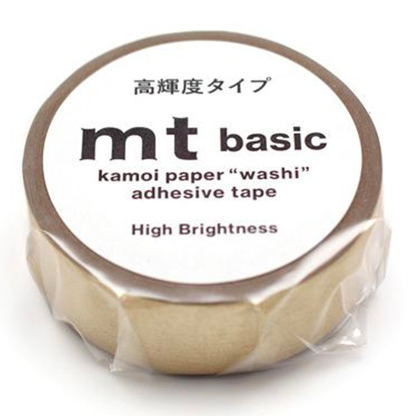 Masking Tape - Uni Métallisé - Doré - 15 mm - 7 m - Photo n°3
