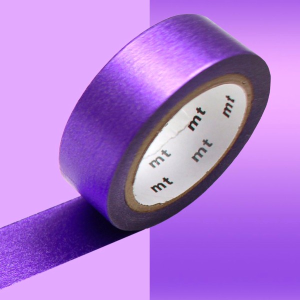 Masking Tape - Uni Métallisé - Violet - 15 mm - 7 m - Photo n°2