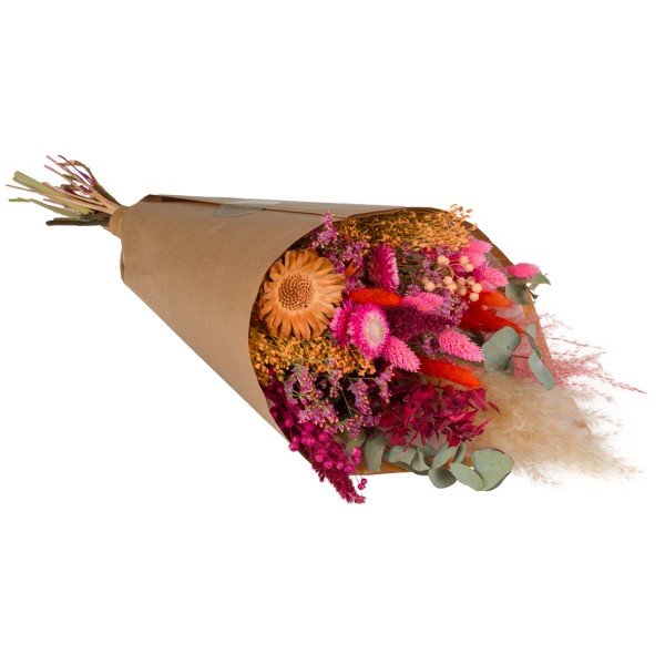 Bouquet de fleurs séchées - Terra Pink - Grand modèle - 65 cm - Photo n°1
