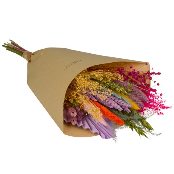 Bouquet de Fleurs séchées - Rainbow - Moyen modèle  - 55 cm - Photo n°1
