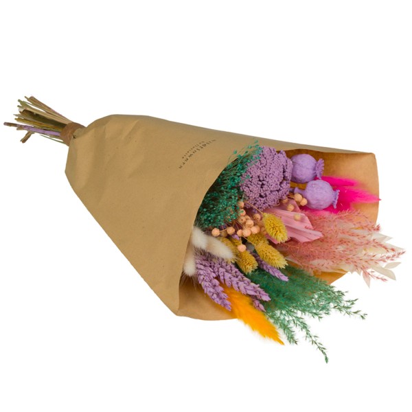 Bouquet de Fleurs séchées - Pastel - Moyen modèle  - 55 cm - Photo n°1