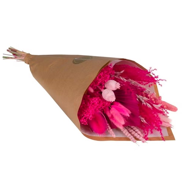 Bouquet de Fleurs séchées - Rose - Grand modèle  - 65 cm - Photo n°1