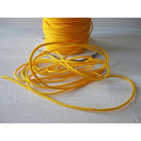 Lot de 5 m de fil nylon 1.5 mm jaune - Photo n°1