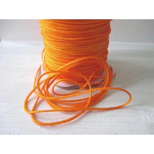 Lot de 5 m de fil nylon 1.5 mm orange - Photo n°1