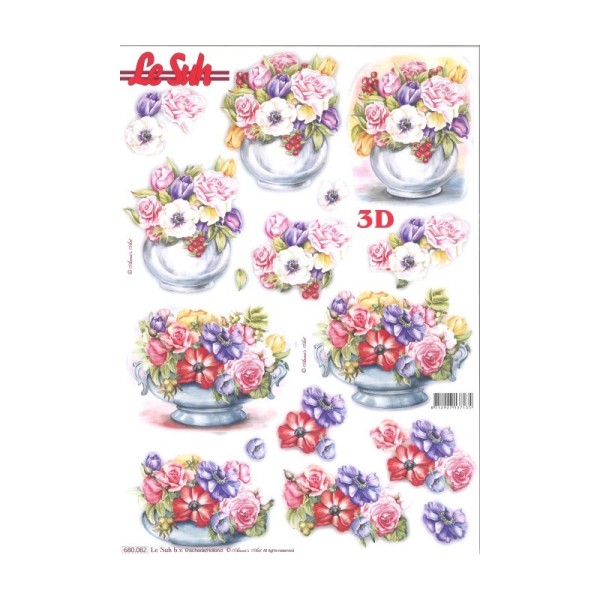 Carte 3D prédéc. - fleurs en vase - 680082 - Photo n°1