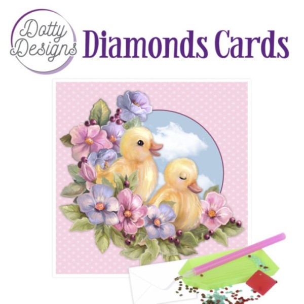 Carte Broderie Diamant - Canetons - DDDC1039 - Photo n°1