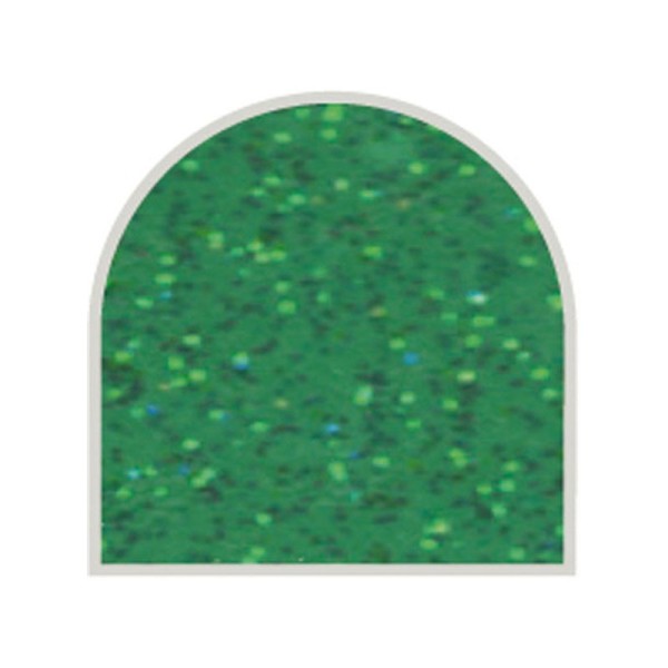 Feuille autocollante 10x23 cm vert foncé pailleté transparent - Photo n°1