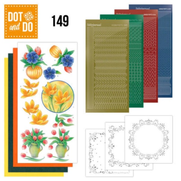 Dot and do 149 - kit Carte 3D - Bouquets de fleurs - Photo n°1