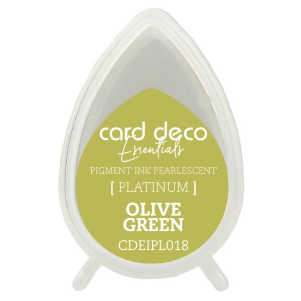 Encre pigmentée à séchage rapide nacrée Vert olive - Photo n°1