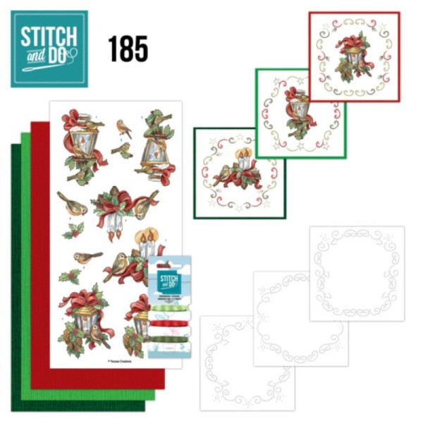 Stitch and do 185 - kit Carte 3D broderie - Le miracle de Noël - Photo n°1