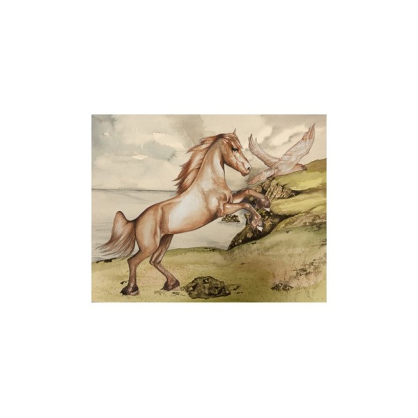 Image 3D - gk2430038 - 24x30 - cheval blanc et aigle - Photo n°1