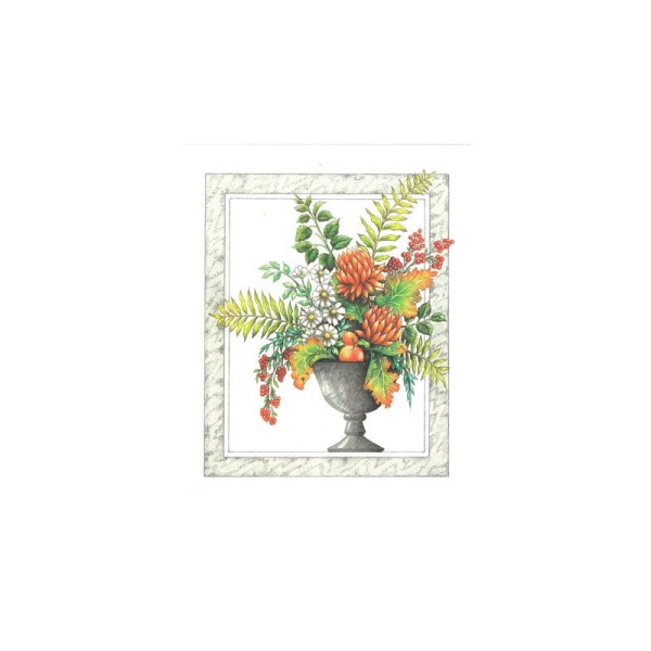 Image 3D - Ro16 - 20x25 - vase fleuri - Photo n°1