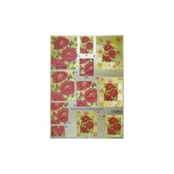 Carte 3D métallisée - 248708 - Pyramides roses - Photo n°1