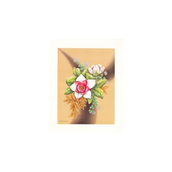 Image 3D - astro 461 - 24x30 - bouquet de fleurs rose et blanc - Photo n°1