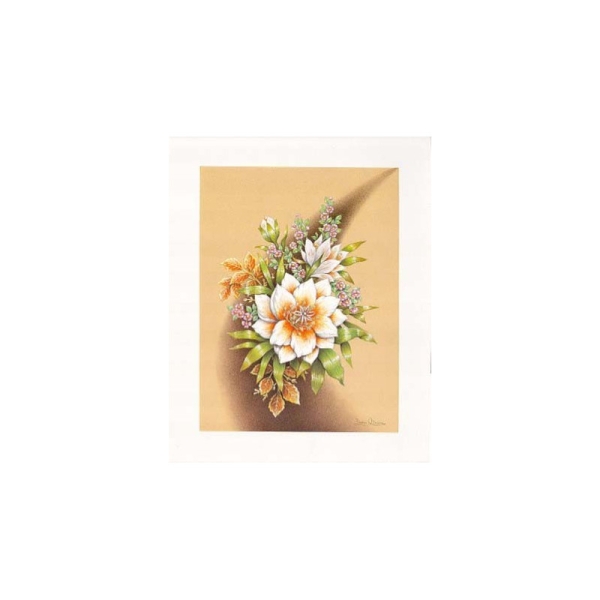Image 3D - Astro 462 - 24x30 - bouquet grosse fleur blanche - Photo n°1