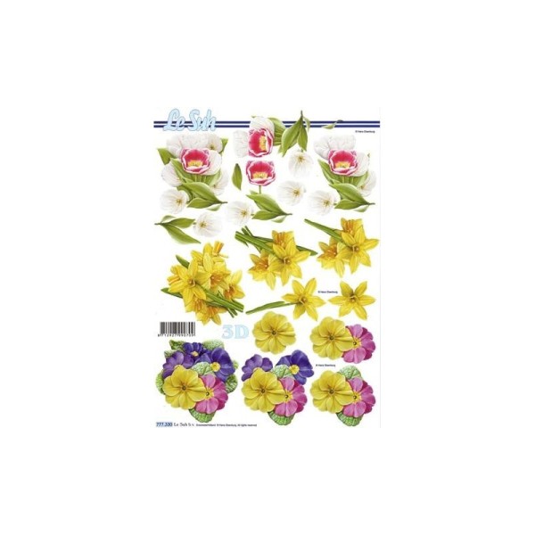 Carte 3D à découper - fleurs - 777330 - Photo n°1