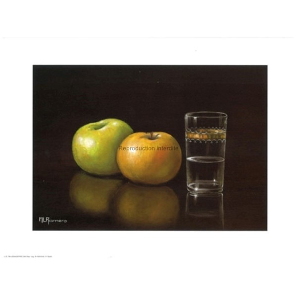 Image 3D - Astro 346 - 24x30 - Pommes et verre d'eau - Photo n°1