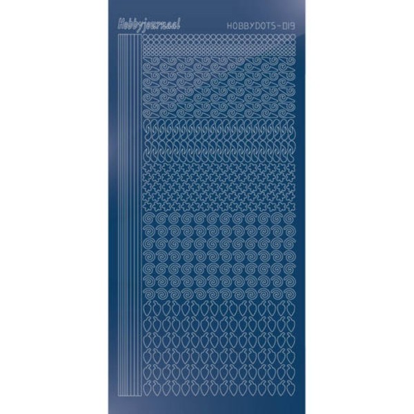 Stickers Hobbydots série 19 Miroir Bleu - Photo n°1
