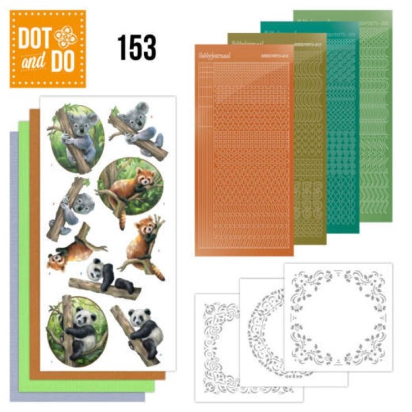 Dot and do 153 - kit Carte 3D - Animaux sauvages - Photo n°1