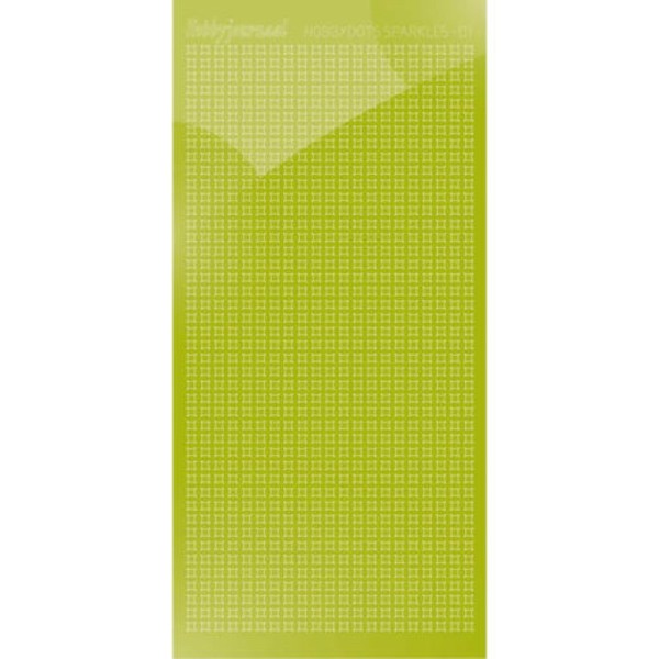 Hobbydots sticker Sparkles 01 Miroir Vert feuille - Photo n°1