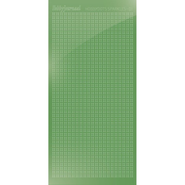 Hobbydots sticker Sparkles 01 Miroir Vert pomme - Photo n°1