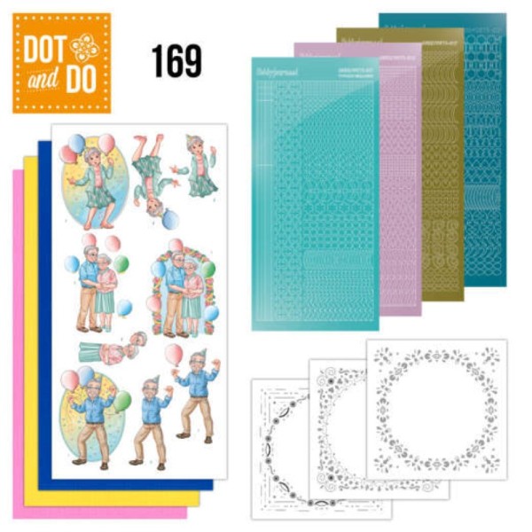 Dot and do 169 - kit Carte 3D - C'est la fête - Photo n°1