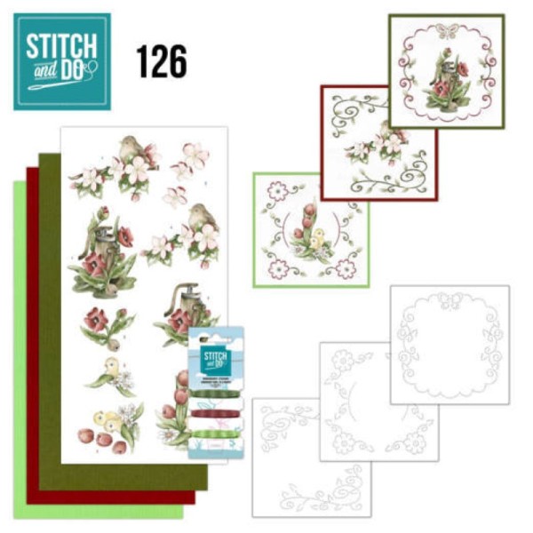Stitch and do 126 - kit Carte 3D broderie - Délice de Printemps - Photo n°1
