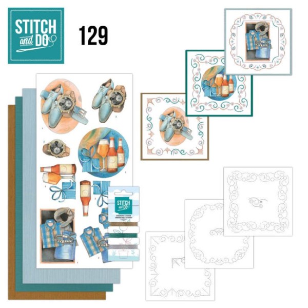 Stitch and do 129 - kit Carte 3D broderie - Cadeaux pour Hommes - Photo n°1