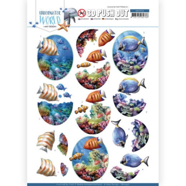 Carte 3D prédéc. - SB10456 - Underwater World - Poissons marins - Photo n°1