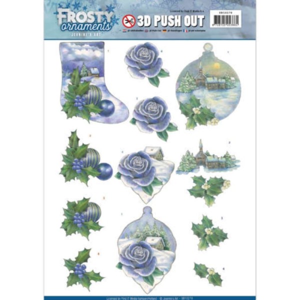 Carte 3D prédéc. - SB10278 - Frosty Ornaments - Paysages enneigés - Photo n°1