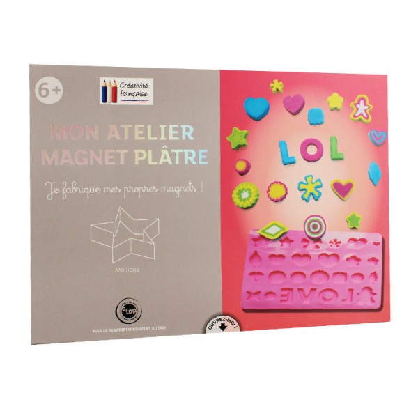 Kit créatif - Fabrication de magnets en plâtre - Enfant - A partir de 6 ans - Photo n°1