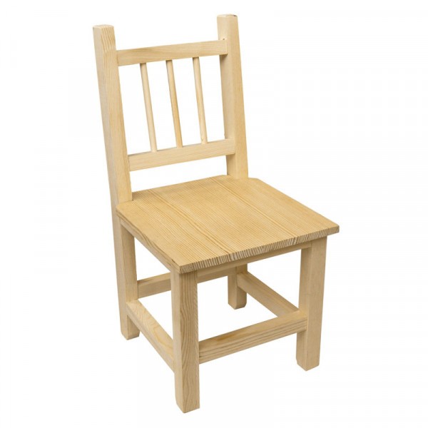 Petite chaise en bois - A personnaliser - Bois naturel - Pour enfant - CTOP - Photo n°1