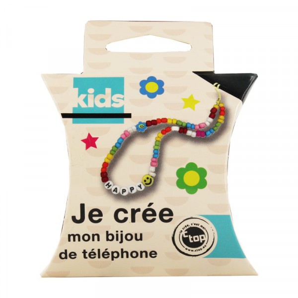 Kit - Créer un bijou de téléphone - Perles et lettres - Photo n°1