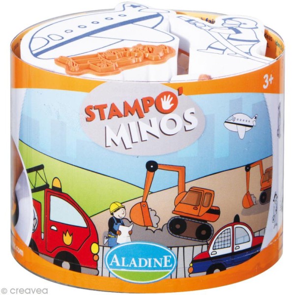 Kit 10 tampons enfant Stampo'minos Métiers - Photo n°1