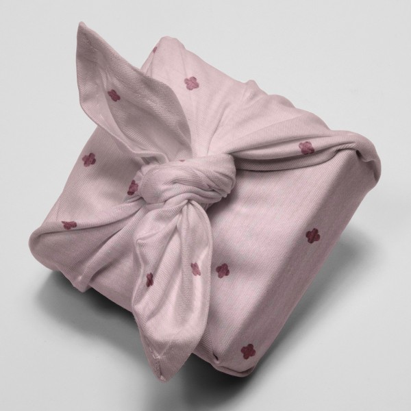 Tissu gaze de coton - Fleurs - Rose - Vendu par 10 cm - Photo n°4