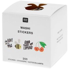 Stickers Washi - Typo - 200 pcs