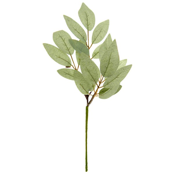 Branche artificielle - Laurier - Vert Pastel - 26 cm - Photo n°1
