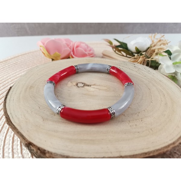 Kit bracelet perles tube incurvé - Photo n°2