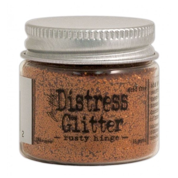 Paillettes fines - Poudre pailletée - Distress Glitter - Rusty Hinge / rouille - Photo n°1