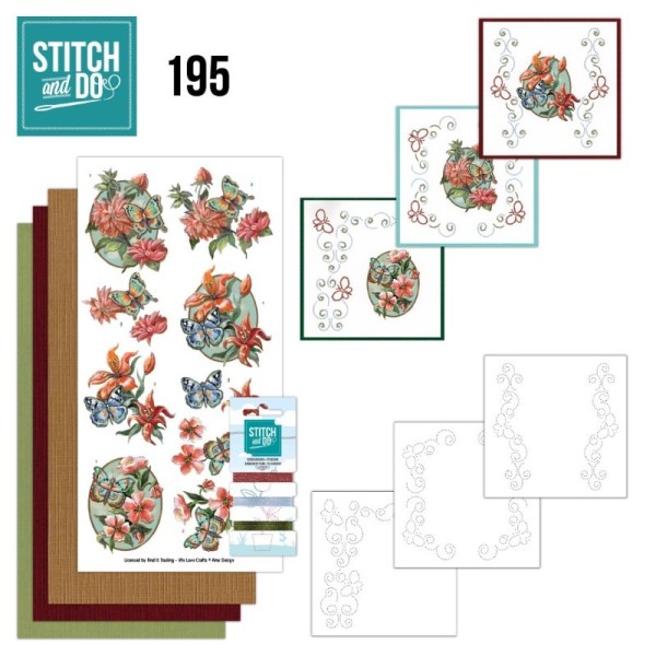 Stitch and do 195 - kit Carte 3D broderie - Jardin botanique - Photo n°1