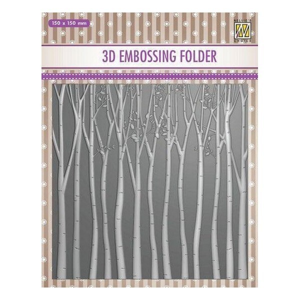 Embossing folder classeur de gaufrage 15 x 14,5 cm TREES 013 - Photo n°1